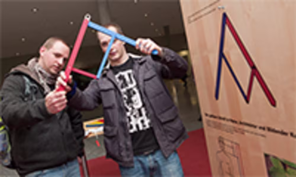 Darstellung des goldenen Schnitts in einem Kunstprojekt gefördert durch die Sparkassen-Kulturstiftung Hessen-Thüringen